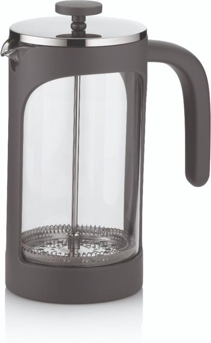 Kela Keuken - Verona Cafetière 1 liter - Glas - Grijs