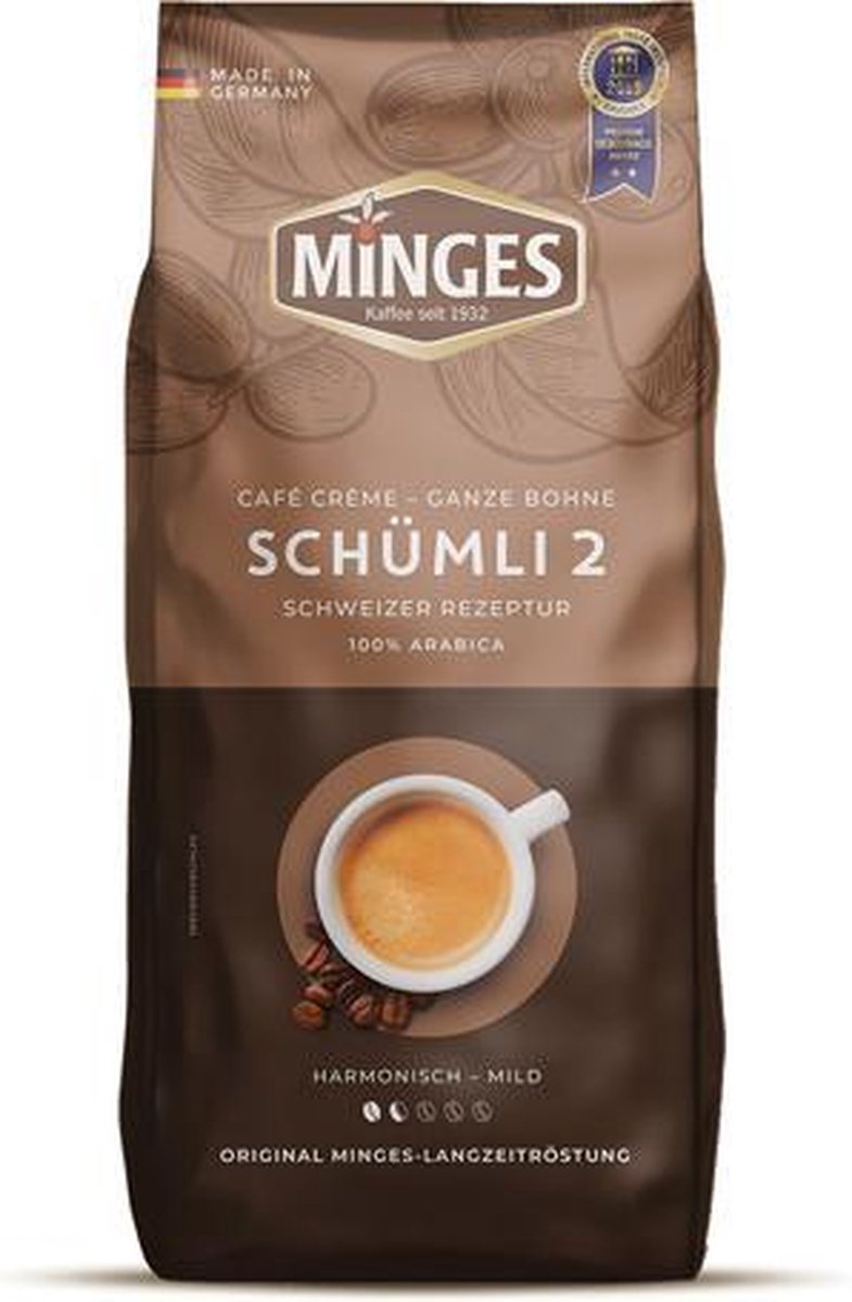 Goedkoopste Minges - Café Crème Schümli 2 Bonen - 1kg
