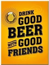 Drink Good Beer​. Koelkastmagneet 8 cm x 6 cm.