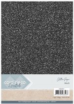 Card Deco Essentials Glitter Paper Black