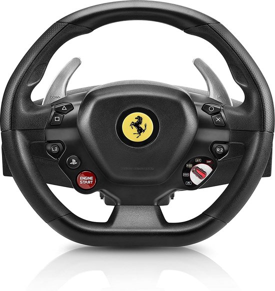 Loodgieter holte tolerantie Racestuur - Race simulator - Thrustmaster 262792 T80 Ferrari 488 Gtb-Editie  - PS4 -... | bol.com