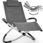 Chaise longue d'extérieur Sens Design - bain de soleil - pliable - gris foncé