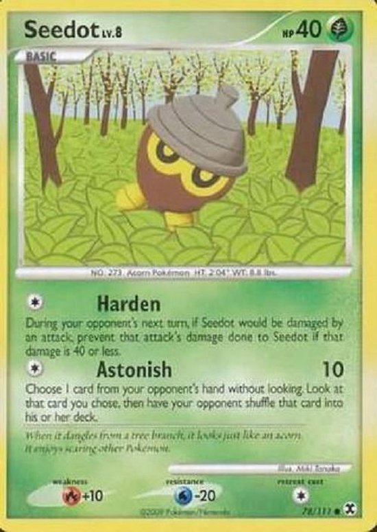 Afbeelding van het spel pokemonkaart - Seedot - 78/111 - rising rivals