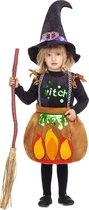 VIVING COSTUMES / JUINSA - Kleine kookpot heks kostuum voor meisjes - 3 - 4 jaar
