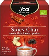 8x Yogi tea Spicy Chai Biologisch 12 stuks - NL-BIO-01