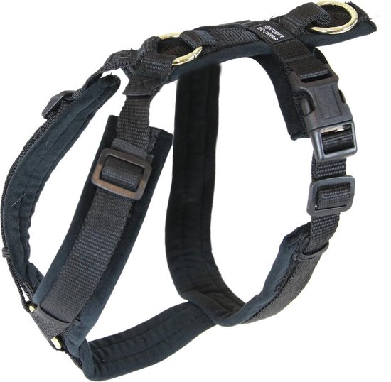 Kentucky Hondentuig Actief Velvet - Zwart S - 26-40cm