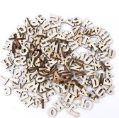Winkrs - Klein houten letters - mix van 200 stuks lettertjes van 1,5 cm - voor scrapbooking, decoratie, hobby etc.
