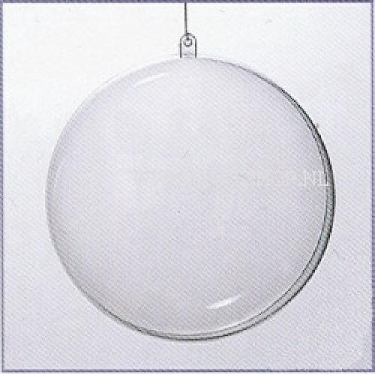 Plastic bal 2-delig 12cm-Transparant - Deelbaar - Veelzijdig Hobby project