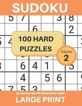 100 Large Print Hard Level Sudoku Puzzles, Volume 2
