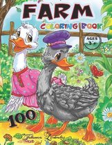 FARM 100 Coloring Book Ages 3+