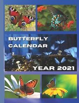 Butterfly calendar 2021