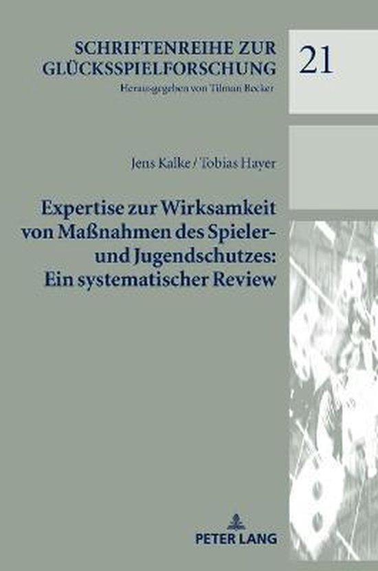 Schriftenreihe Zur Gluecksspielforschung- Expertise Zur Wirk ... - cover