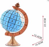 Houten modelbouwpakket - Globe - 5.7 x 4.8 x 8.8 cm