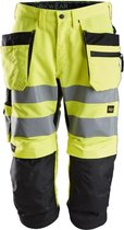 Snickers LiteWork HV Pirate Werkbroek+ Holsterzakken  6134 - Mannen - Oranje/Geel - 52