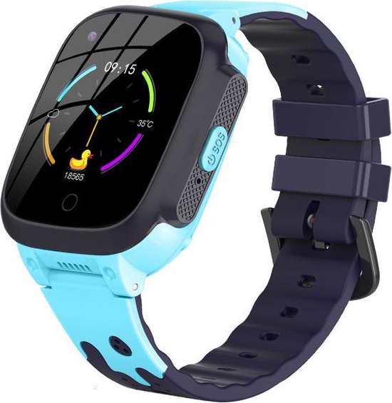 Maoo LT25 Premium Kindersmartwatch - GPS - 4G \u0026 WiFi - Waterproof - Blauw |  bol.com