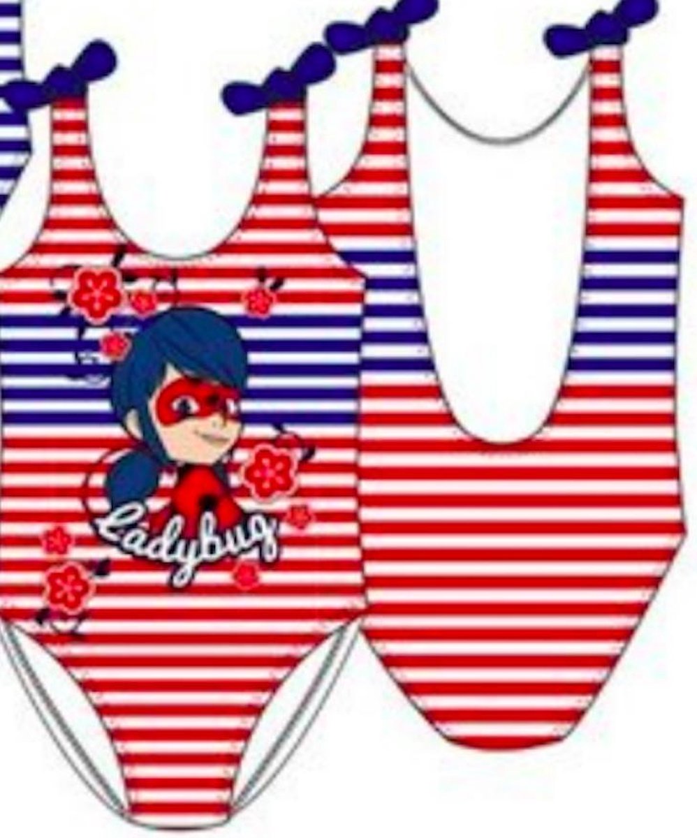 Miraculous Ladybug badpak - rood - maat 104 / 4 jaar