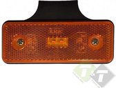 Zijmarkeringslampplat LED, model 11m langwerpig, Breedtelamp Oranje