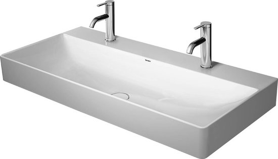 Foto: Duravit durasquare meubelwastafel 100x47cm wit 2 kraangaten