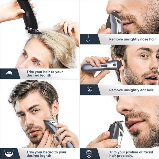 tondeuse mannen hoofdhaar - ZINAPS Beard Trimmer Mannen Electric Hair  Cutter... | bol.com