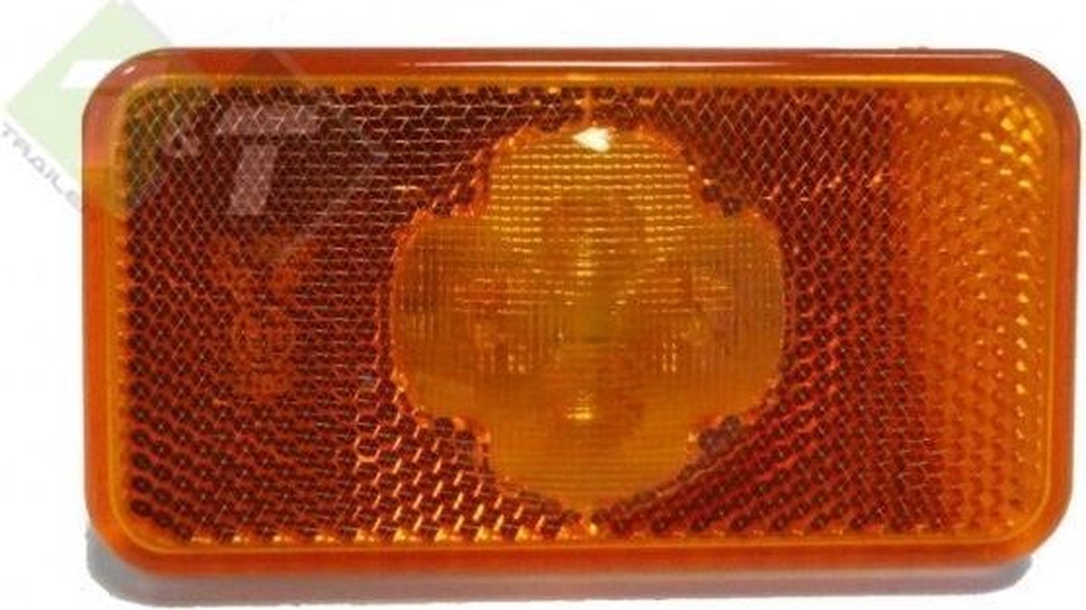 Zijmarkeringslamp Inbouw model, Contourlamp, Oranje, 12 tot 24 Volt, Led
