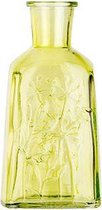 Vaas - Flesvaas - Bloempot - Fennel Groen - 9x7xh14cm - Glas