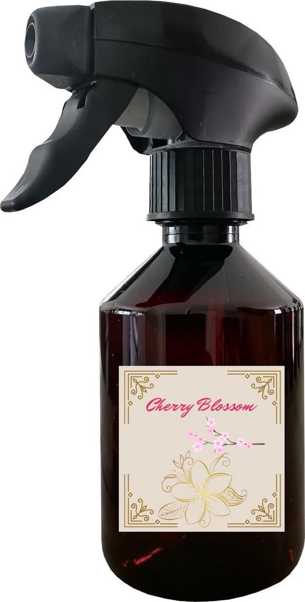 Roomspray Cherry Blossom - Geurverspreider - Geurolie - Huisparfum - Room Spray - Geur aroma - Interieur parfum - Luchtverfrissers - Reukstof - Parfum - Aromatherapie - Etherische oliën - Kerst - Gift set - Wellness Geuren - Cadeau artikel