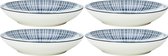 Schaal rond Sun - out of the blue Ø˜ 21,5cm - set 4 stuks