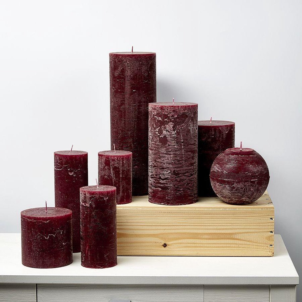 Cactula super leuk en hippe Bolkaars 12 cm Wine Red XL branduren 110