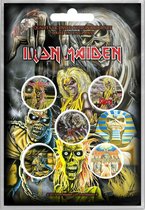 Iron Maiden button Early Albums 5-pack