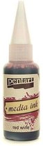 pentart media ink, red wine