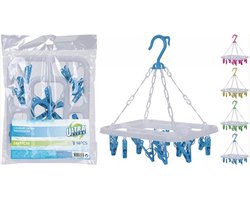 Droogcarrousel met 18 knijpers 24x31cm