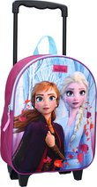 Frozen II Strong Together - Rugzaktrolley 3D - 9,3 L - Paars
