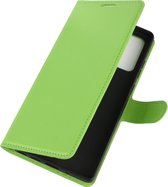 Samsung Galaxy Note 20 Hoesje - Mobigear - Classic Serie - Kunstlederen Bookcase - Groen - Hoesje Geschikt Voor Samsung Galaxy Note 20