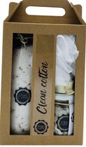 Soap & Gifts - Kadoset XL - Giftset  - 4 delig - Clean Cotton