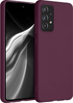 kwmobile telefoonhoesje voor Samsung Galaxy A52 / A52 5G / A52s 5G - Hoesje voor smartphone - Back cover in bordeaux-violet