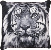 Sierkussen - Pillow Tiger - Zwart - 45 Cm X 45 Cm
