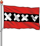 Vlag Amsterdam Kampioensvlag 35e titel (Seizoen '20 / '21) - 70x100cm - Amsterdam vlag - Ajax vlag