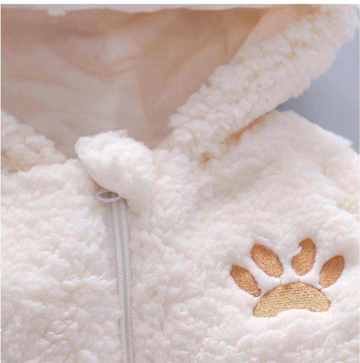 Budino® Baby Onesie - Baby Romper - Baby Pyjama - Baby Pakje - Baby Verkleedkleding - Carnavalskleding - Dier - Dear Beer - Wit — afbeelding 5