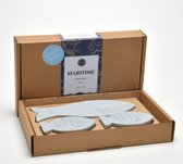 Soap & Gifts zeepblok vis Maritime 200 gram lichtblauw 3 stuks