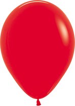 Ballon 30  cm, rood, Sempertex kwaliteit