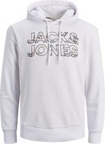 Jack & Jones Fleur Sweat Hoodie  Trui - Mannen - wit