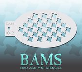 Bad Ass Stencil Nr. 1012 - BAM1012 - Schmink sjabloon - Bad Ass mini - Geschikt voor schmink en airbrush