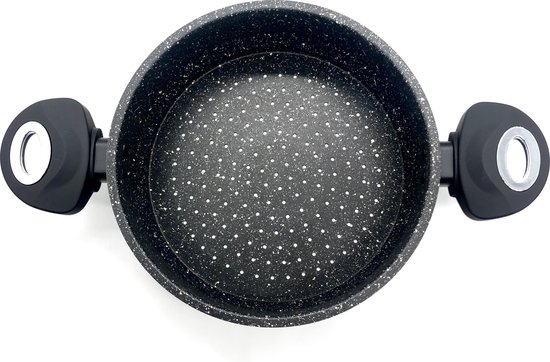 Pan à couscous solide 6L aspect pierre, fonte d'aluminium, revêtement  antiadhésif,... | bol.com
