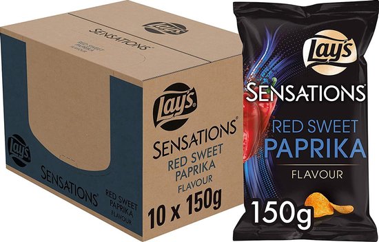 Foto: Lay s sensations red sweet paprika chips 10 x 150 gram