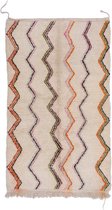 Traditioneel Azilal vloerkleed - 250 x 150 cm - handgeweven kunstwerk - Kleurrijk en uniek - 100% wol, hoogpolig tapijt
