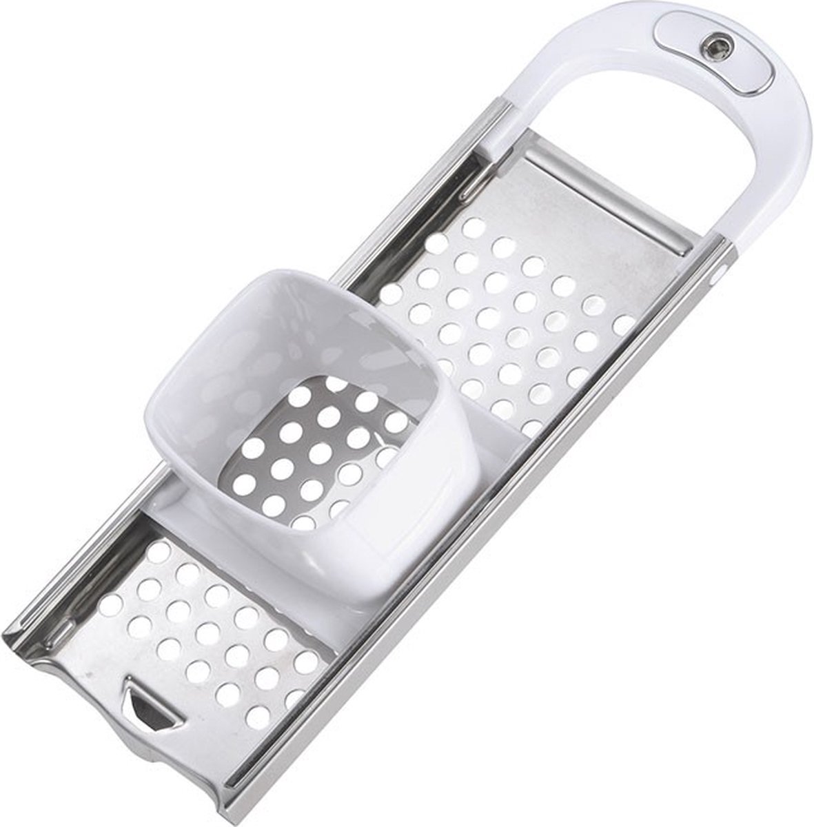 Bol.com Westmark Spätzlehobel met deegschuif, spätzle-schaaf geschikt voor kookpotten tot ø 24, roestvrij staal/kunststof, Knöpf... aanbieding