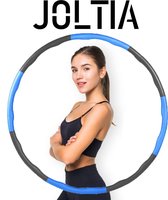 JOLTIA - Fitness Hoelahoep - Weighted Hula Hoop - Hoepel met Gewicht - Volwassenen - Weight - 1 KG - Verstelbaar - Blauw