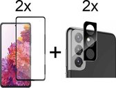 Beschermglas Samsung S21 Plus Screenprotector Full 2 stuks - Samsung Galaxy S21 Plus Screenprotector - Samsung S21 Plus Screen Protector Camera - 2 stuks