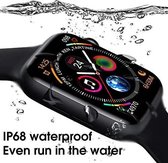Tijdspeeltgeenrol smartwatch GW26+ ZWART - Stappenteller - Hartslagmeter - Bloeddrukmeter - Bluetooth - Waterdicht - Gezond - Fitness - 2020 model