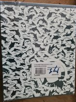 5 Schriften 21x16.5 lijntjes Dolfijnen